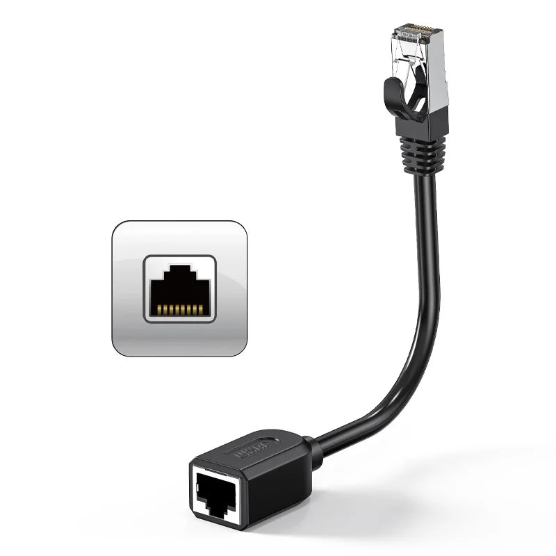 Cat6 90° RJ45 Ethernet Extension Cable