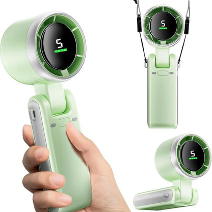 Portable 3-in-1 Turbo Handheld Fan with Digital Display