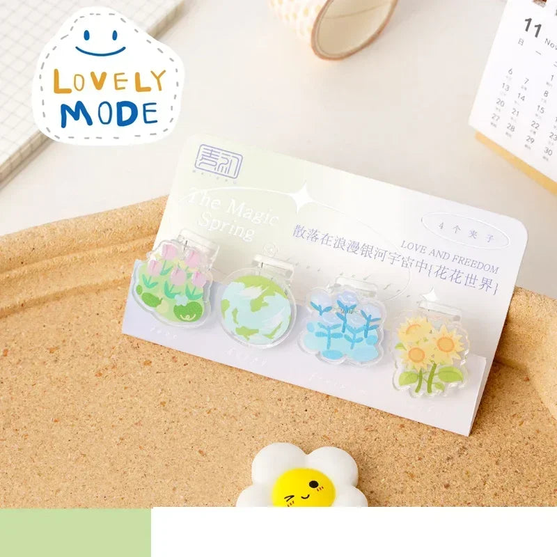 Cute Cat Paw Mini Paper Clip Bookmark