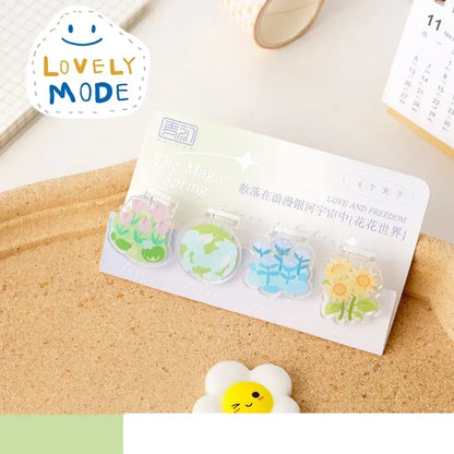 Cute Cat Paw Mini Paper Clip Bookmark