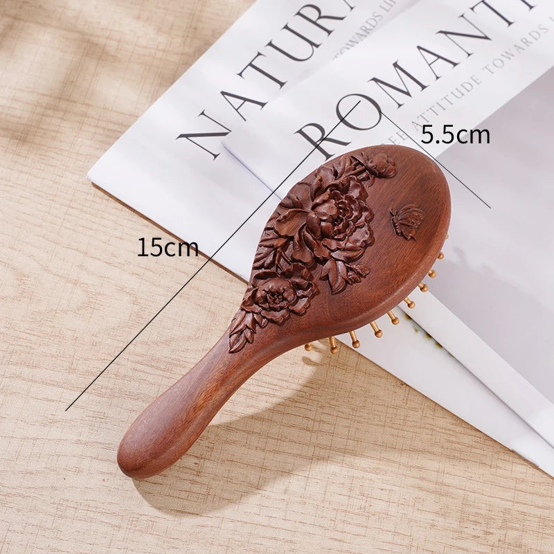 Animal Shape Sandalwood Massage Hair Comb