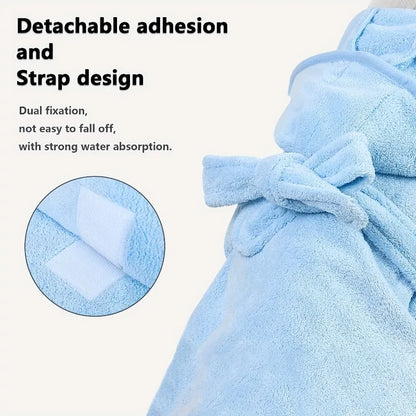 Quick Drying Soft Pet Bath Towel Robe