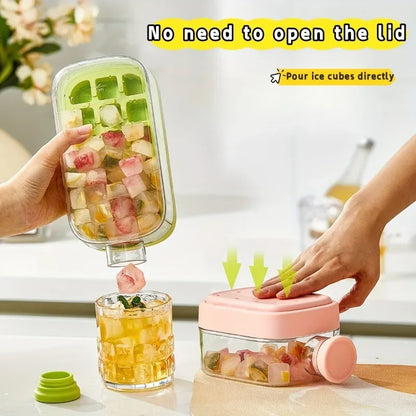 2-in-1 Ice Cube Cup with Straw