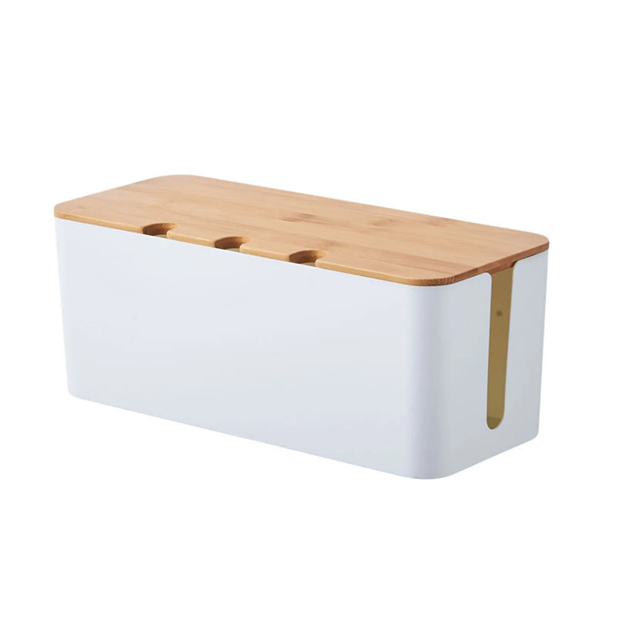 Large Wooden Style Cable Management Box Organizer