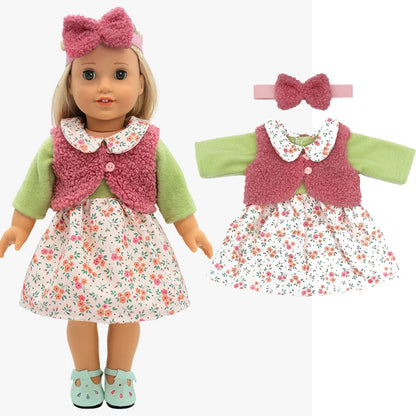 18 Inch  Baby Girl Doll Clothes