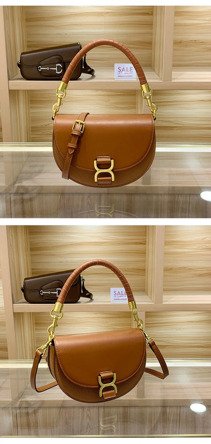Vintage Leather Diaper Bag