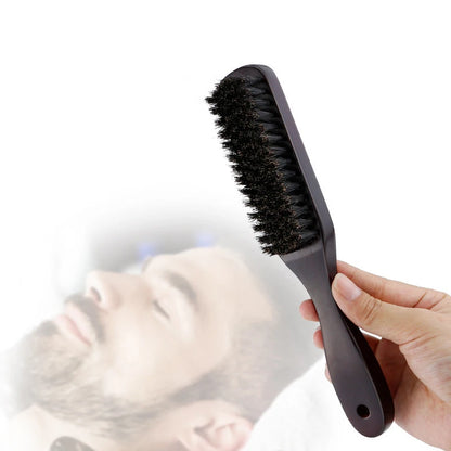 Wood Handle Boar Bristle Hair & Beard Brush