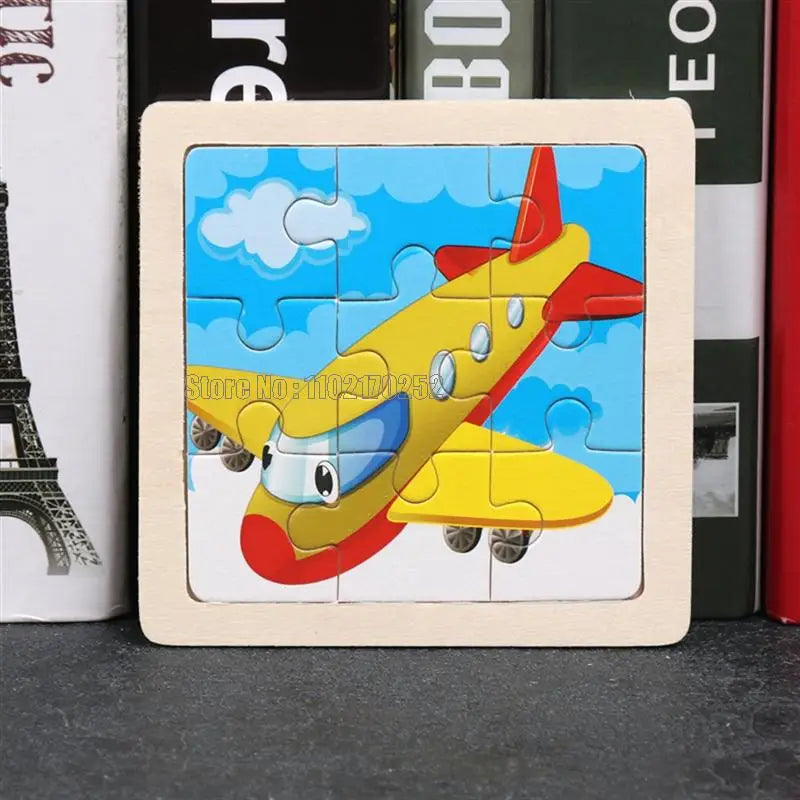 Mini Wooden 3D Puzzle Set for Kids