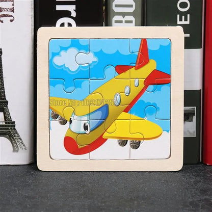 Mini Wooden 3D Puzzle Set for Kids