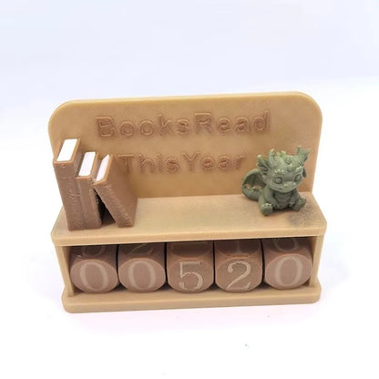 Bookshelf Decor Book Read This Year Counter