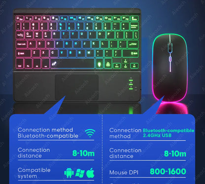 Wireless Bluetooth Keyboard with Touchpad