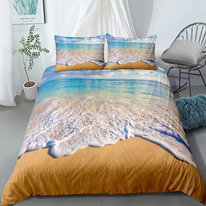 Sunset Hawaii Duvet Cover Set