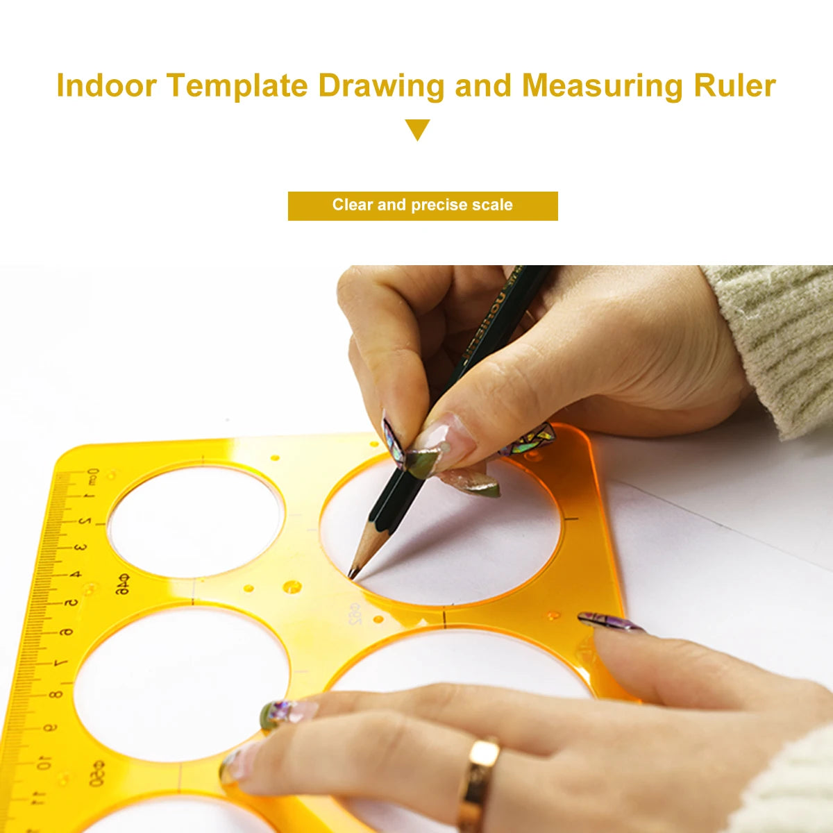 Circle Template Drawing Ruler