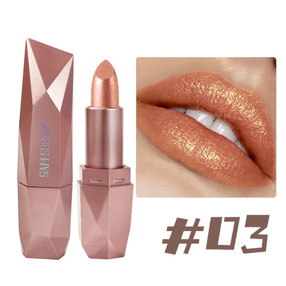 SAM SUGAR 6-Color Diamond Pearl Lipstick