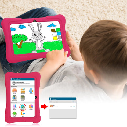 7-Inch Android Kids Tablet with Protective Case & Parental Controls