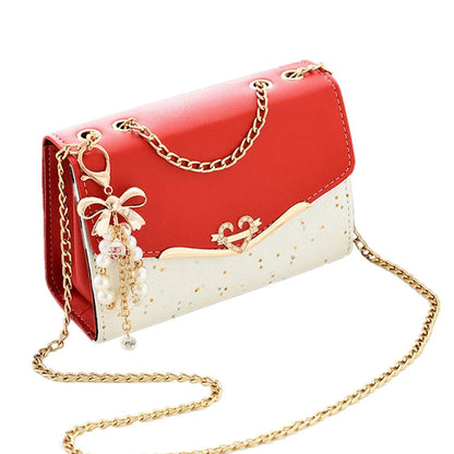 Elegant PU Leather Tassel Crossbody Messenger Bag