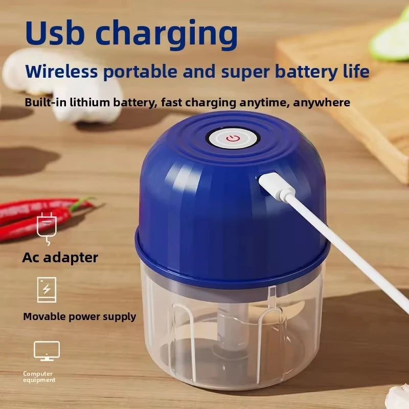 USB Portable Electric Garlic Chopper 260ML