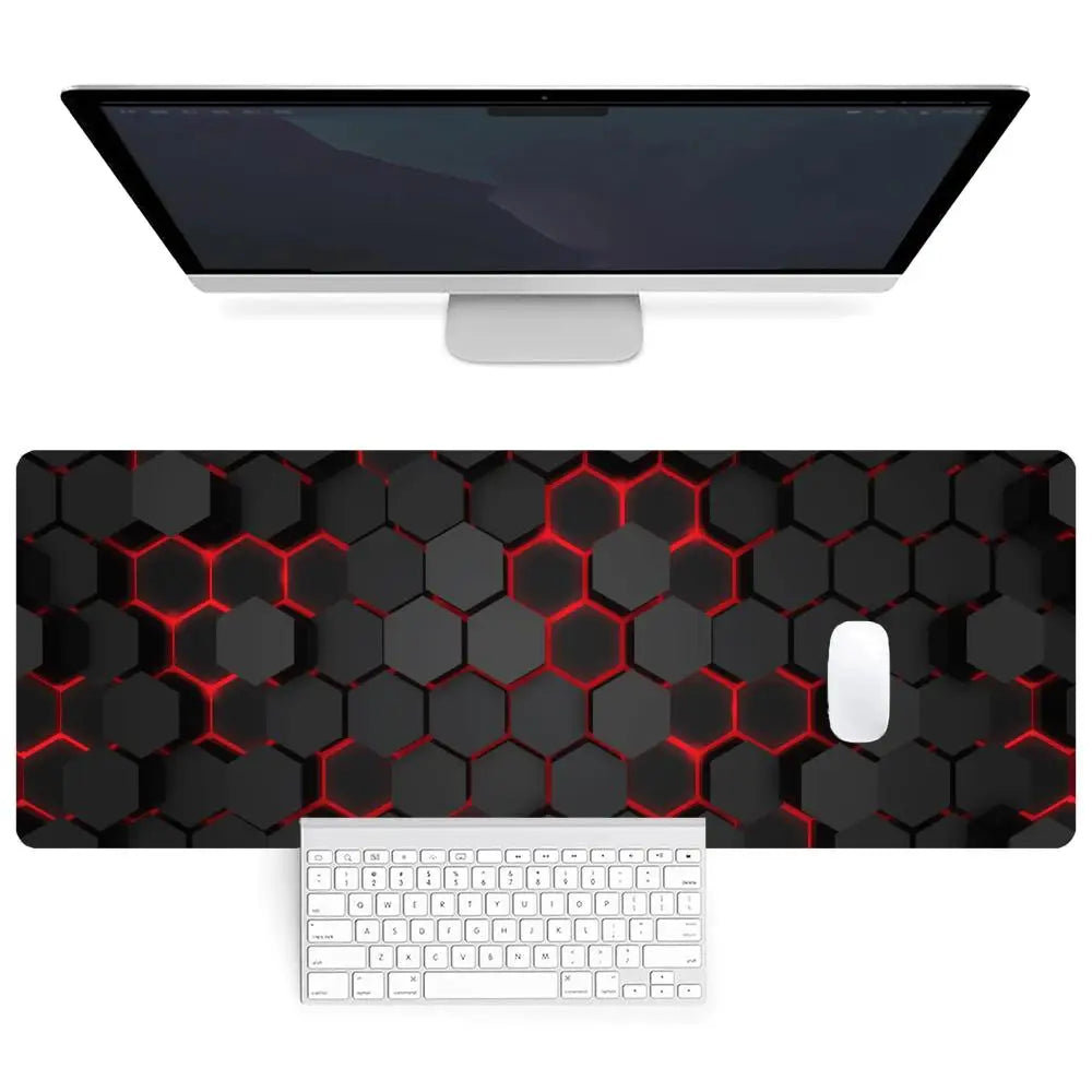 Hexagon Extended Desk Mat