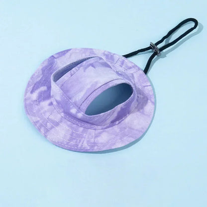 Pet Sun Hat with Ear Holes