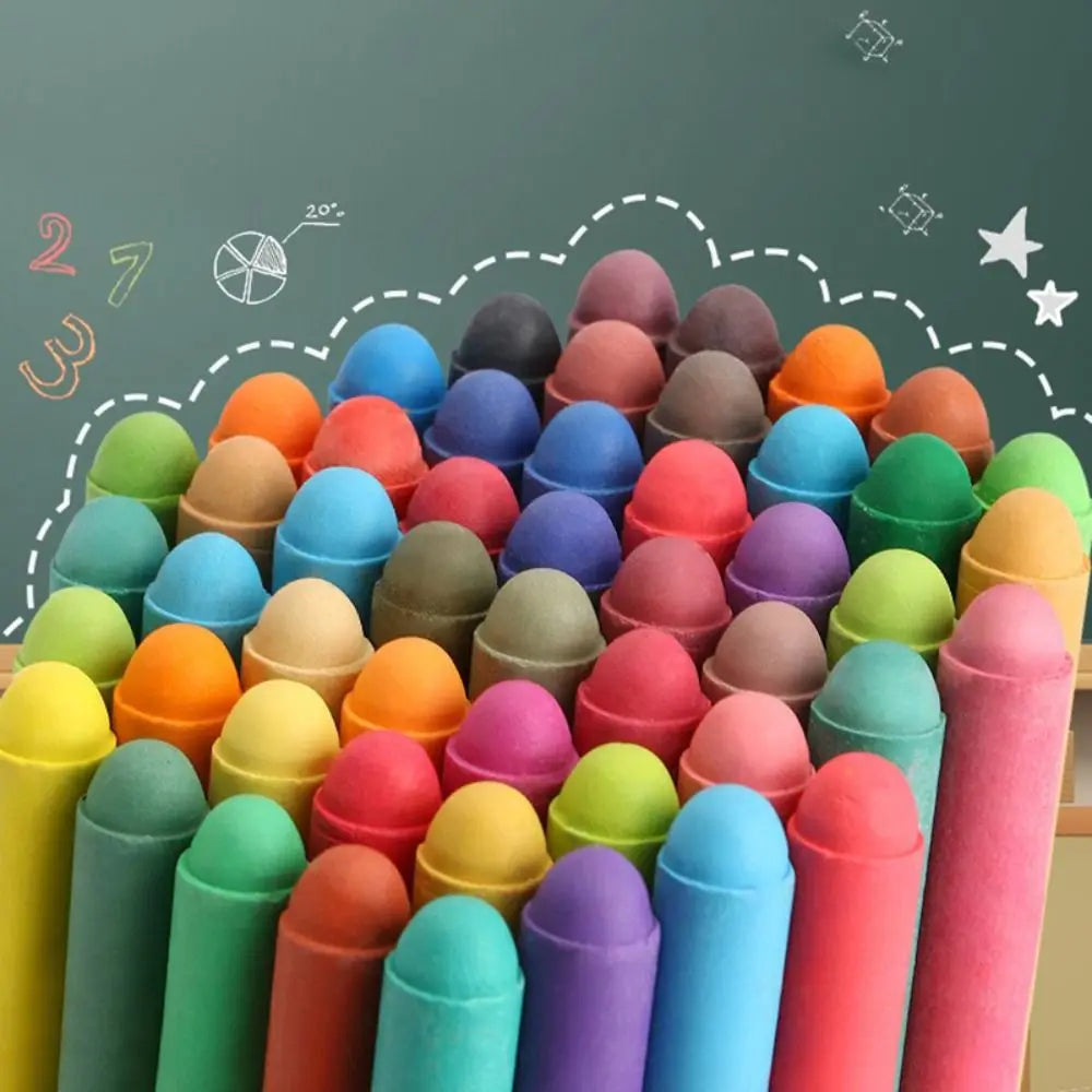 Dust-Free Water-Soluble Colored Chalk Set
