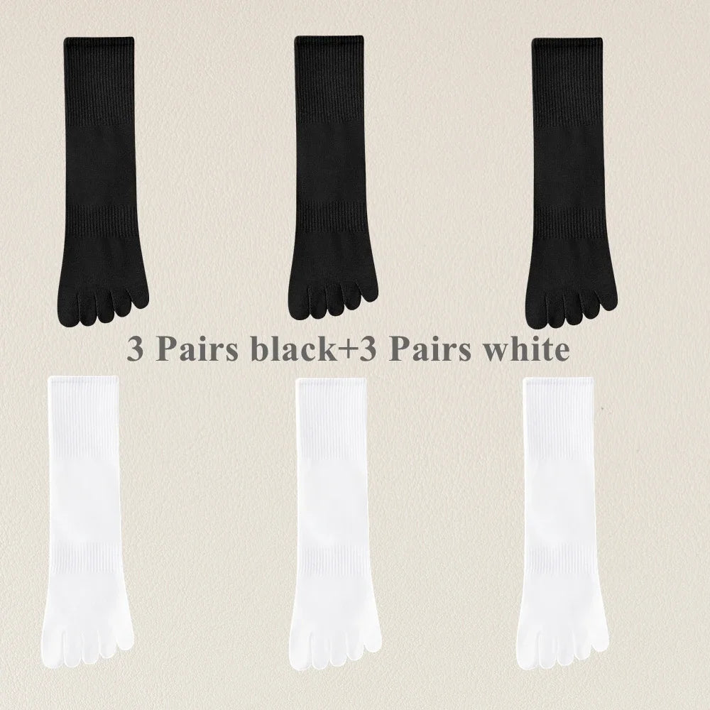 Men’s Cotton Toe Socks 6 Pairs
