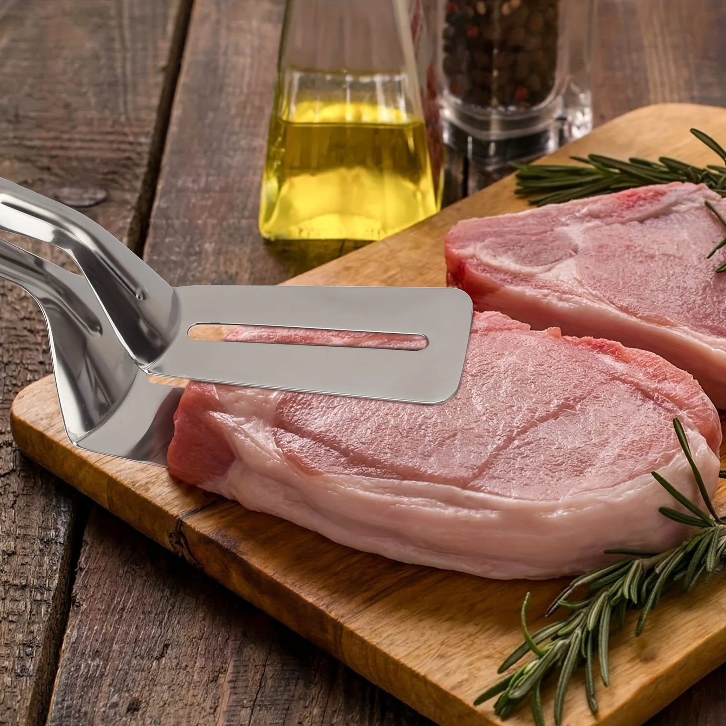 Double-Sided Cooking Tongs for Grilling & Frying