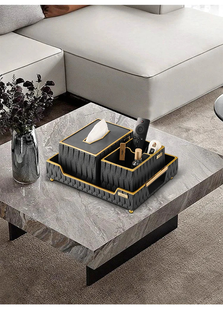 Luxury Resin Tissue Box Organizer