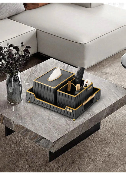 Luxury Resin Tissue Box Organizer