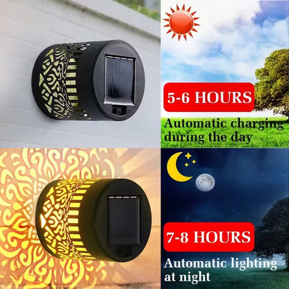 Solar Mandala Projector Garden Wall Light