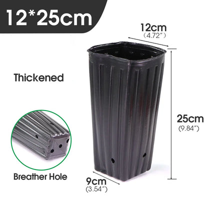 Tall Square Nursery Grow Pots