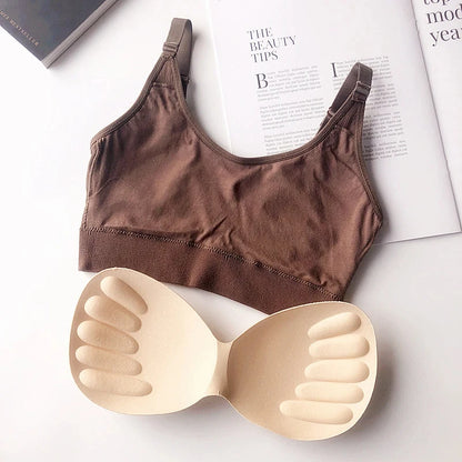 Women's Strapless Cotton Bandeau Bra