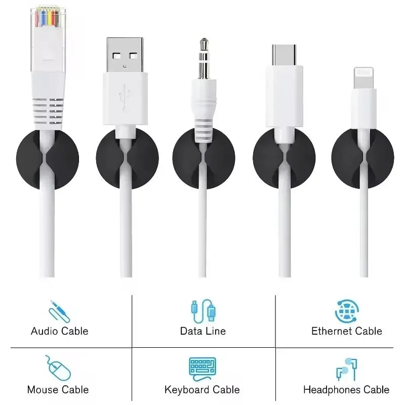 Self-Adhesive Cable Organizer Clips