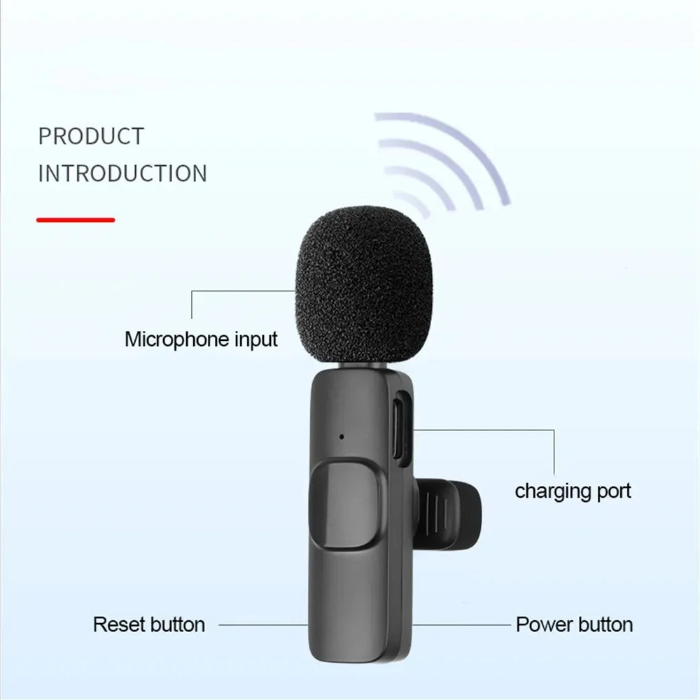 2.4GHz Wireless Lavalier Microphone Kit