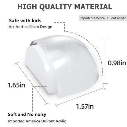 Transparent Self-Adhesive Acrylic Door Stopper