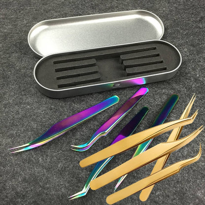 4PCS Lash Tweezers Set False Eyelash Extension