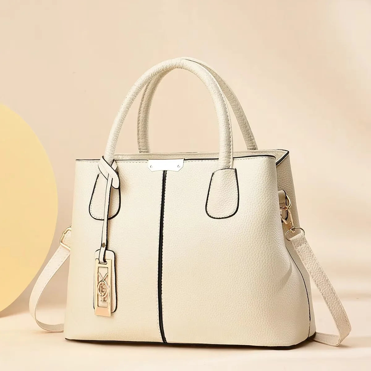 Classic PU Leather Tote Handbag for Women