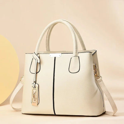 Classic PU Leather Tote Handbag for Women