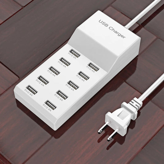 Multi-Device USB Charger Hub with EU Plug