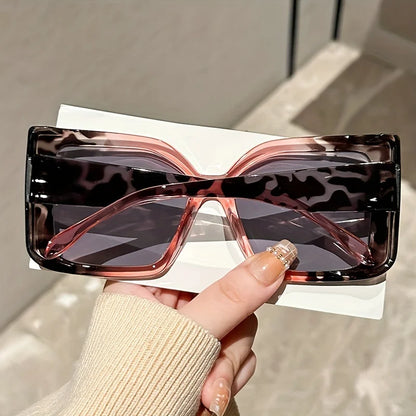 Oversized Square Sunglasses with Gradient Lenses