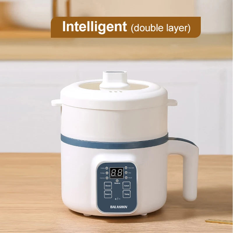 Compact Electric Rice Cooker & Food Steamer