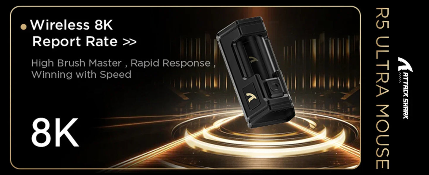 ATTACK SHARK R5 Ultra Wireless Gaming Mouse