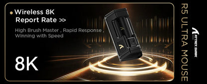 ATTACK SHARK R5 Ultra Wireless Gaming Mouse