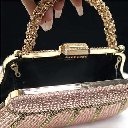 Luxury Rhinestone Evening Clutch Bag