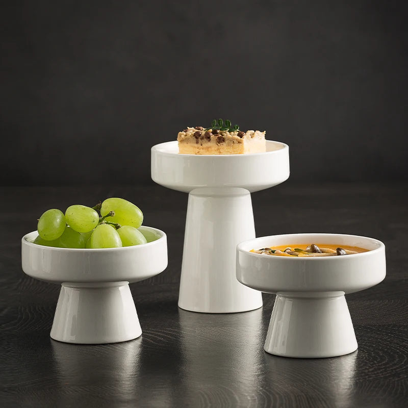 Ceramic Pedestal Serving Bowl