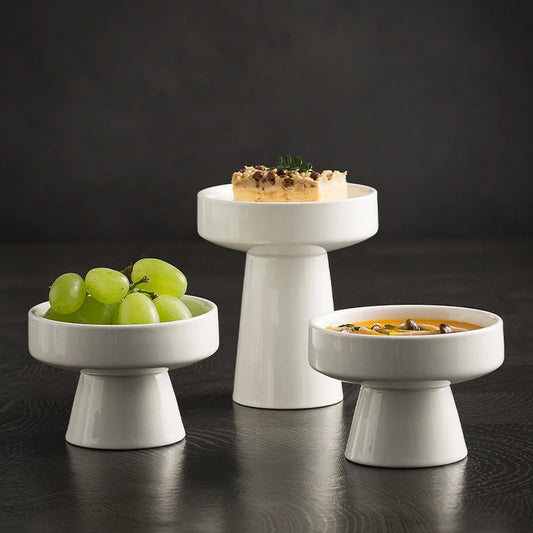 Ceramic Pedestal Serving Bowl