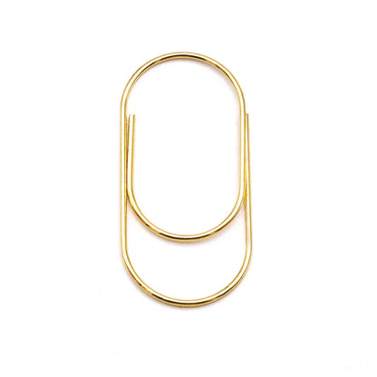 Decorative Oval Metal Paper Clips for Office, School & Planners