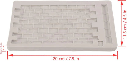 VERIDIAN Rock Brick Wall Texture Silicone Molds Diy Wood Grain Tree Bark Silicone Mat Fondant Baking Mold Cake Decorating Tools