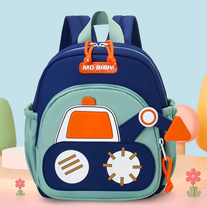 Kids Construction Truck School Backpack