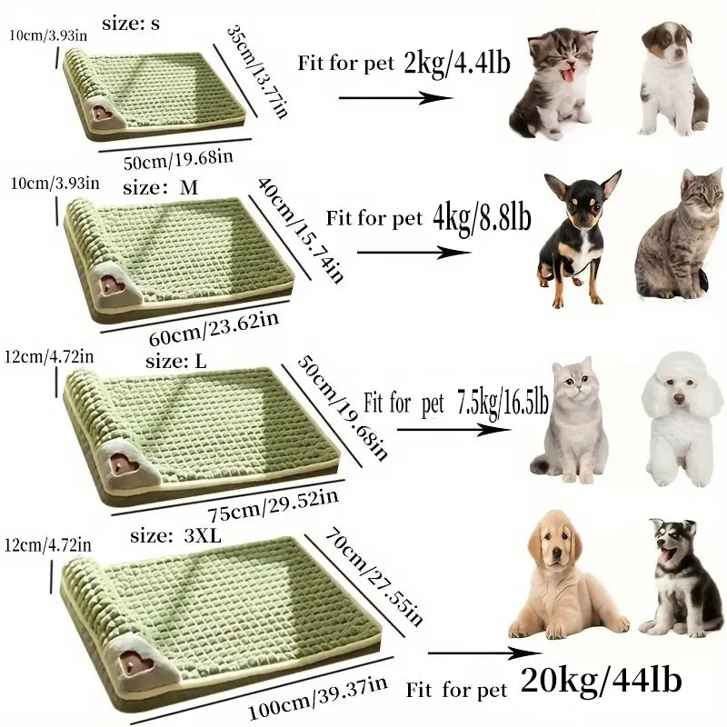 Soft Corduroy Kennel Mattress for Large Dogs