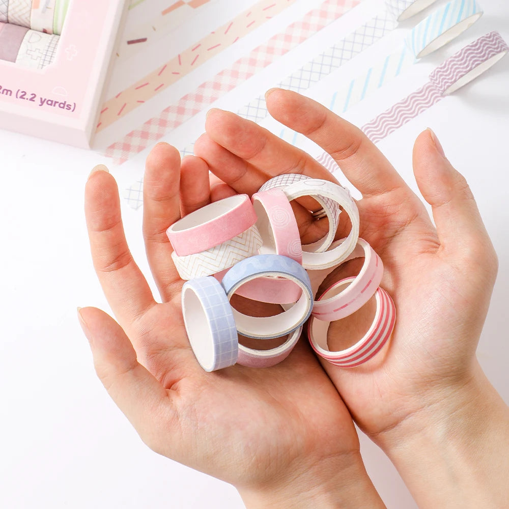 Decorative Masking Tape Rolls for Journaling, Crafts & Gift Wrapping